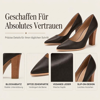 📈 Verkaufshit Nr. 1 – direkt 50%! Damen Schicke Pumps mit spitzer Zehenpartie und blockabsatz
