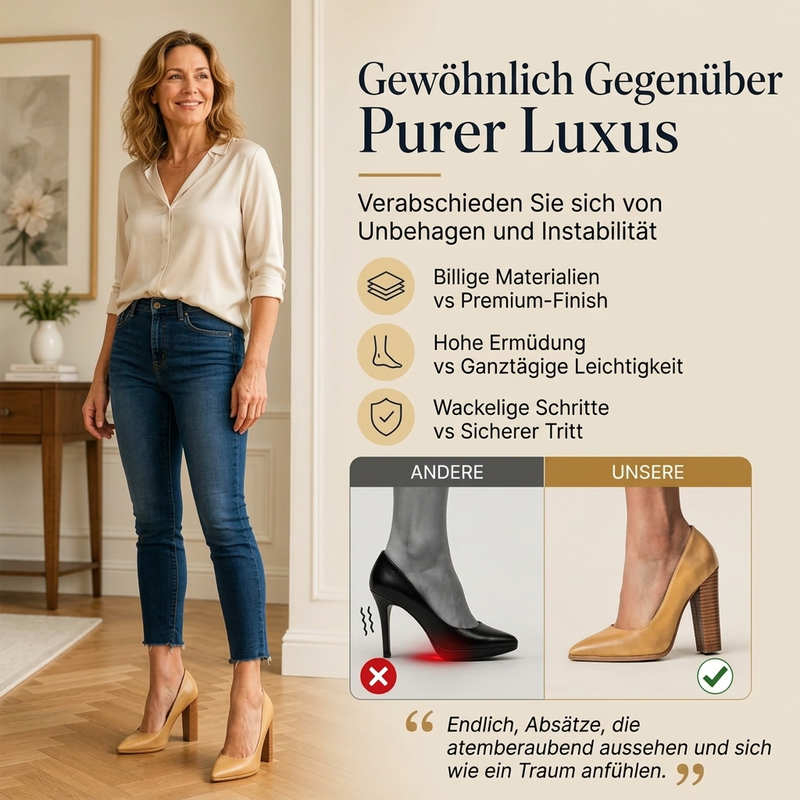 📈 Verkaufshit Nr. 1 – direkt 50%! Damen Schicke Pumps mit spitzer Zehenpartie und blockabsatz