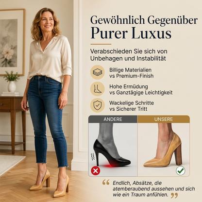 📈 Verkaufshit Nr. 1 – direkt 50%! Damen Schicke Pumps mit spitzer Zehenpartie und blockabsatz