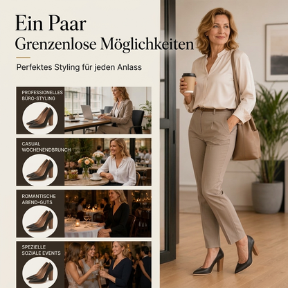 📈 Verkaufshit Nr. 1 – direkt 50%! Damen Schicke Pumps mit spitzer Zehenpartie und blockabsatz