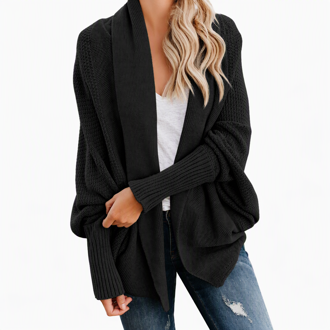 📢🎉50%Rabatt!!!🛍️✨Damen lockere Strickjacke mit Fledermausärmeln, offener Front, Überwurf für Herbst und Winter