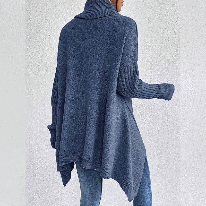 🧶 50% Rabatt! ✨ Damen Mode einfarbiger Rollkragenpullover