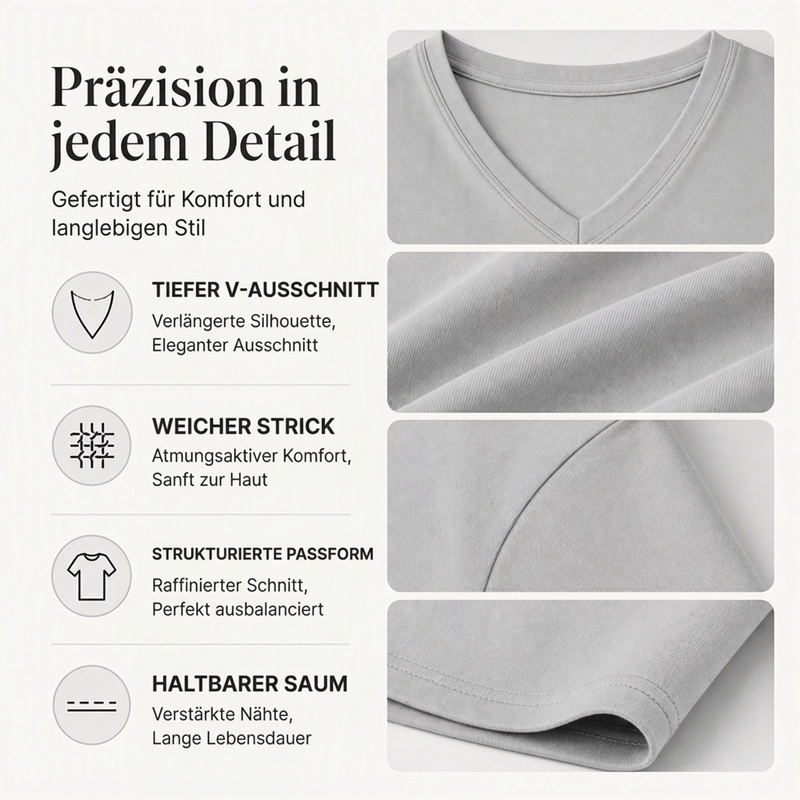 🚀 Neu eingetroffen – 50% Probierpreis! Lässiges Damen-Langarmshirt mit V-Ausschnitt