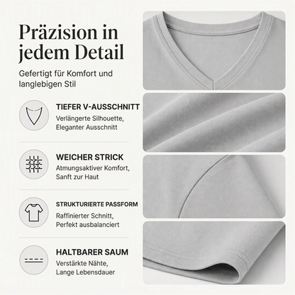 🚀 Neu eingetroffen – 50% Probierpreis! Lässiges Damen-Langarmshirt mit V-Ausschnitt