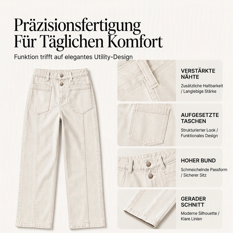 📢🎉50%Rabatt!!!🛍️✨Freizeit-Hose mit geradem Bein für Damen