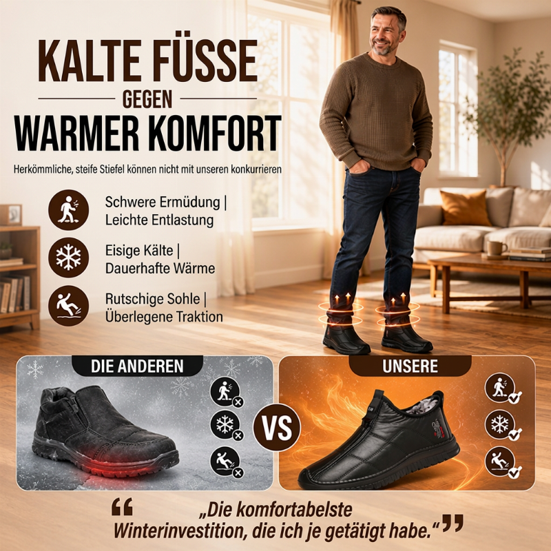 🛒 50% Rabatt – nur für kurze Zeit! ⏳ Herren rückengefütterte rutschfeste Gehschuhe