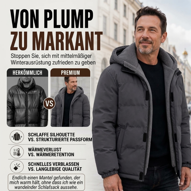 📢🎉50%Rabatt!!!🛍️✨Beheizbare, winddichte Herren-Winterjacke mit Kapuze