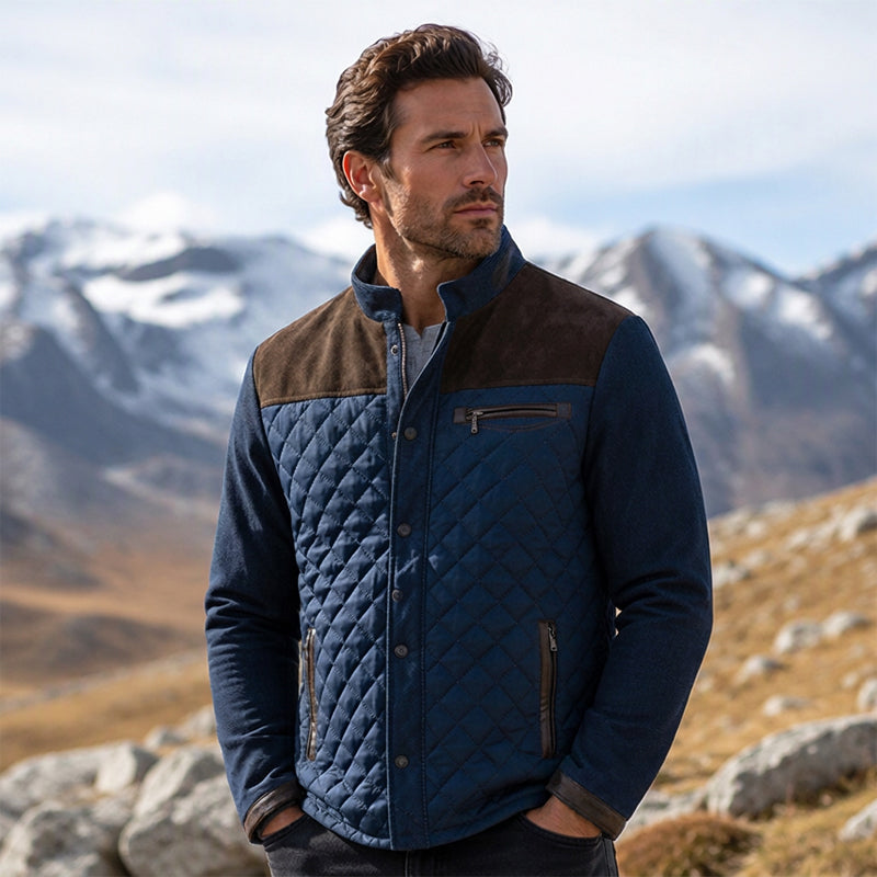 ✨Begrenzter Vorrat verfügbar, nicht verpassen! 🎁Lässige, wattierte Herrenjacke mit Stehkragen für warme Wärme