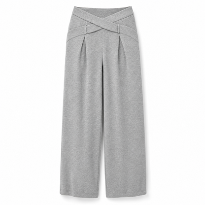 📢🎉50%Rabatt!!!🛍️✨Lockerer sportlicher Herbst-Winter-Zweiteiler aus langärmligem T-Shirt und weitem Cross-Waist-Hosen