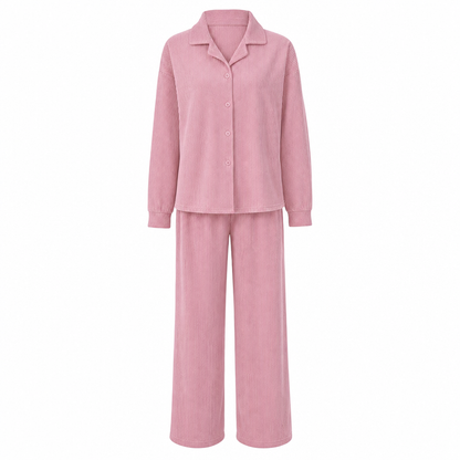 🧶 2-teiliges Damen-Set aus Strickpullover & weiten Hosen – Weich, bequem & immer passend – Jetzt 50% Rabatt!