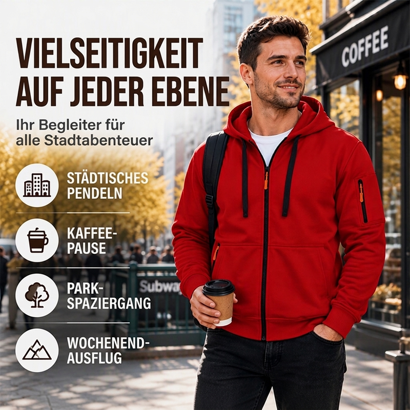 📢🎉50%Rabatt!!!🛍️✨Lässige wärmende Herrenkapuzenjacke