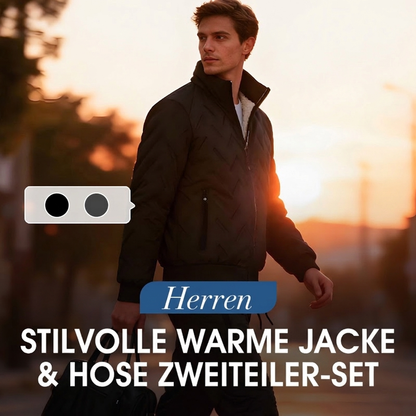 🔥 50% RABATT 🧥 Stylisches, warmes 2-teiliges Herren-Set – Jacke & Hose