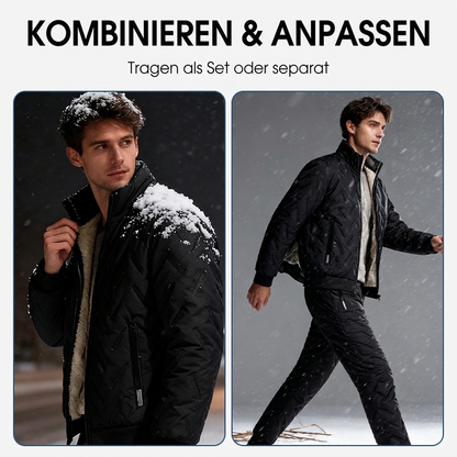 🔥 50% RABATT 🧥 Stylisches, warmes 2-teiliges Herren-Set – Jacke & Hose