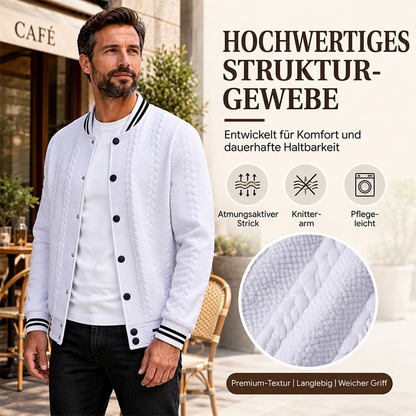 📊 Über 200.000 Verkäufe – Dankeschön mit 50% Rabatt! Freizeit-Baseballjacke für Herren mit Jacquard-Muster