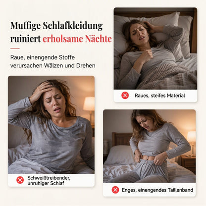 Damen 2-Teilig Geripptes Pyjama-Set Mit Herzdruck Trägertop Und Langen Hosen Loungewear