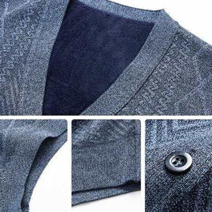 🚨Nur noch wenige auf Lager! Beeil dich!🚨 Herren Warmer Cardigan mit Knopfverschluss und V-Ausschnitt