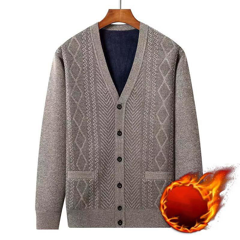 🚨Nur noch wenige auf Lager! Beeil dich!🚨 Herren Warmer Cardigan mit Knopfverschluss und V-Ausschnitt