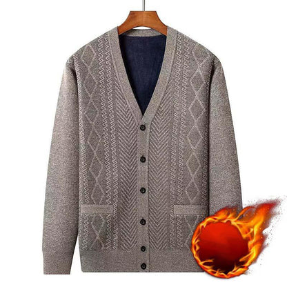 🚨Nur noch wenige auf Lager! Beeil dich!🚨 Herren Warmer Cardigan mit Knopfverschluss und V-Ausschnitt
