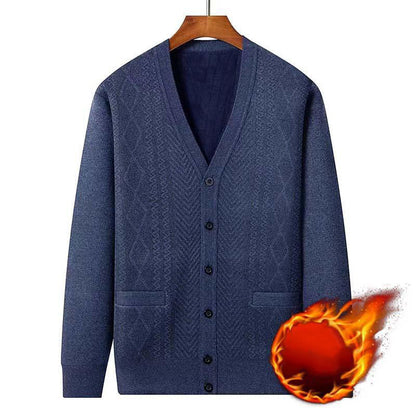 🚨Nur noch wenige auf Lager! Beeil dich!🚨 Herren Warmer Cardigan mit Knopfverschluss und V-Ausschnitt