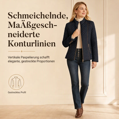 📢🎉50%Rabatt!!!🛍️✨Leichte gesteppte Damenjacke mit Reißverschluss und Stehkragen für Frühling und Winter