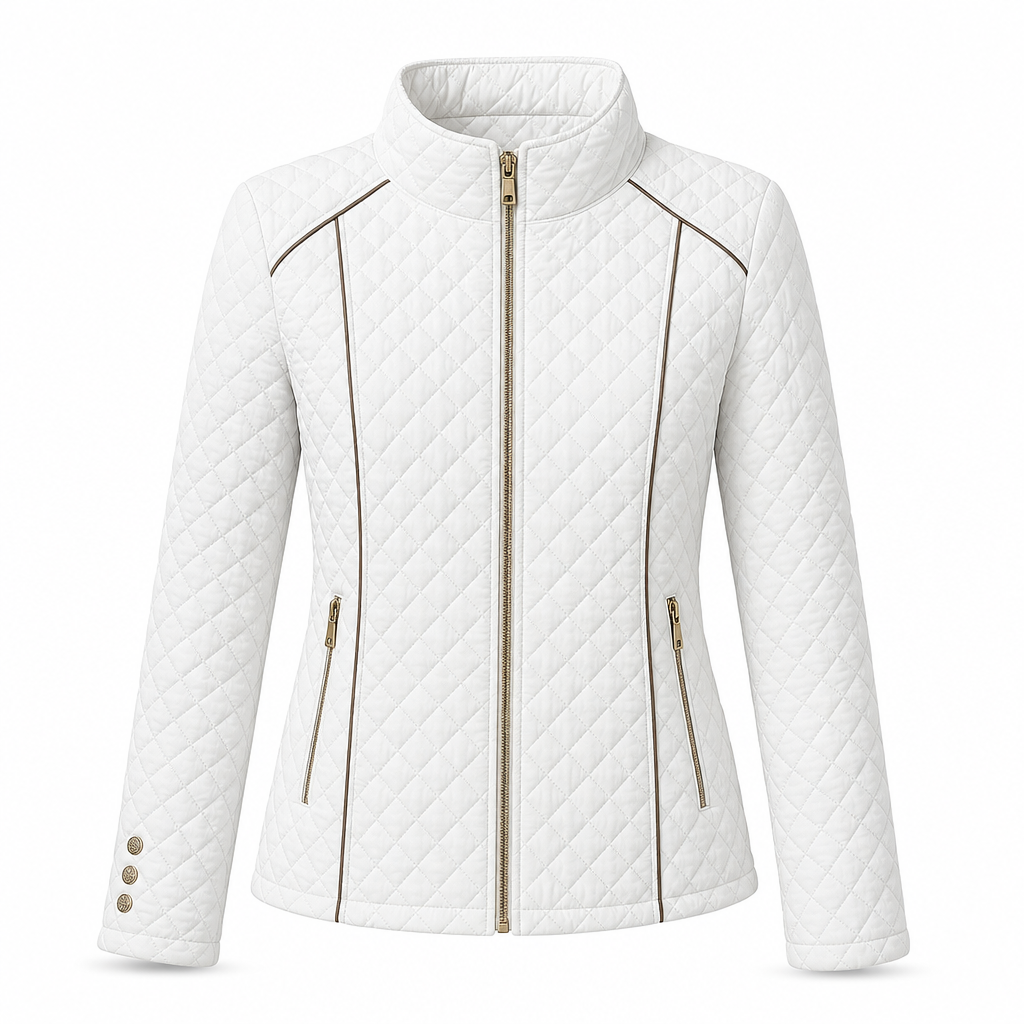 📢🎉50%Rabatt!!!🛍️✨Leichte gesteppte Damenjacke mit Reißverschluss und Stehkragen für Frühling und Winter