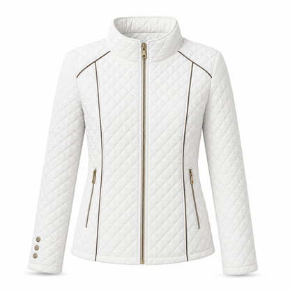 📢🎉50%Rabatt!!!🛍️✨Leichte gesteppte Damenjacke mit Reißverschluss und Stehkragen für Frühling und Winter