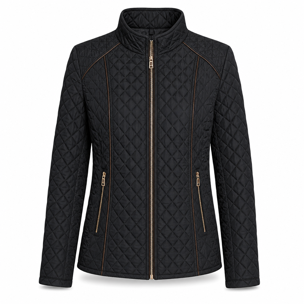 📢🎉50%Rabatt!!!🛍️✨Leichte gesteppte Damenjacke mit Reißverschluss und Stehkragen für Frühling und Winter