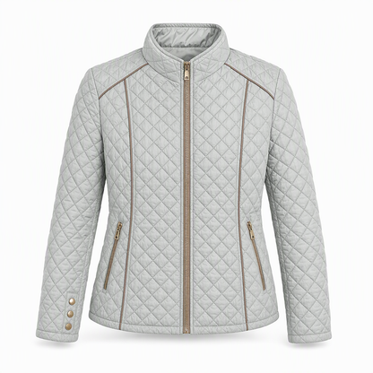 📢🎉50%Rabatt!!!🛍️✨Leichte gesteppte Damenjacke mit Reißverschluss und Stehkragen für Frühling und Winter