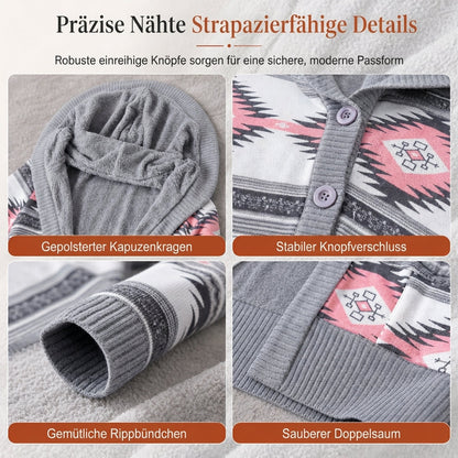 🙌 70% Wiederkaufquote🔥🔥Damen mittel-langer Hoodie mit Kapuze, Baumwollfutter