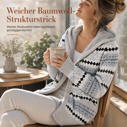 🙌 70% Wiederkaufquote🔥🔥Damen mittel-langer Hoodie mit Kapuze, Baumwollfutter