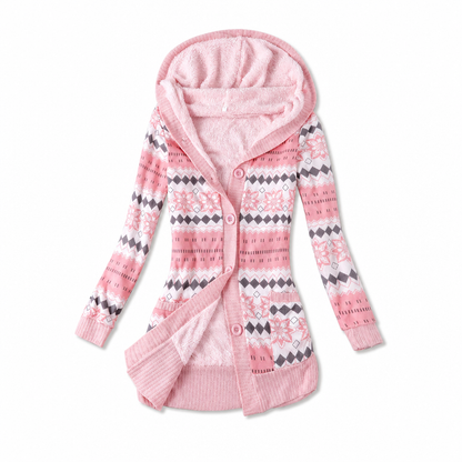 🙌 70% Wiederkaufquote🔥🔥Damen mittel-langer Hoodie mit Kapuze, Baumwollfutter