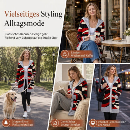 🙌 70% Wiederkaufquote🔥🔥Damen mittel-langer Hoodie mit Kapuze, Baumwollfutter