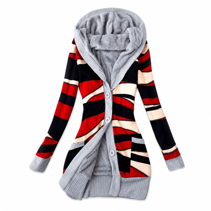 🙌 70% Wiederkaufquote🔥🔥Damen mittel-langer Hoodie mit Kapuze, Baumwollfutter