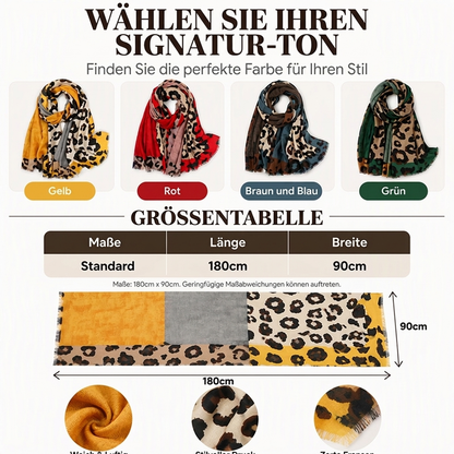 💥Jetzt im Trend!💥 Vielseitig einsetzbarer, leichter Leopardenmuster-Schal