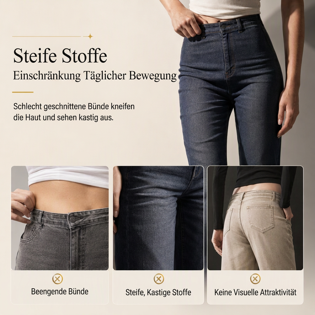 🔥Beliebtes Produkt ！✨Damen High-Waist-Hose mit Spitzeneinsatz, weitem Bein und dekorativen Goldknöpfen