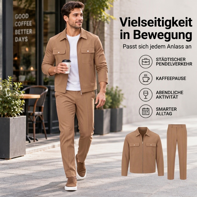 🥳Über 50.000 verkauft!🥳 Lässiger, stilvoller Jacken- und Hosenanzug für Herren