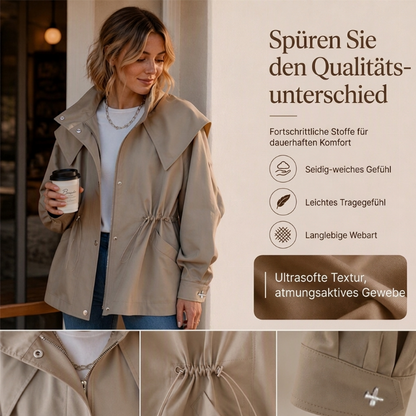 🔥Trending! Jetzt zugreifen!🔥 Damen schicke Kapuzenjacke mit Kordelzug