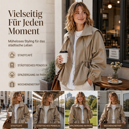 🔥Trending! Jetzt zugreifen!🔥 Damen schicke Kapuzenjacke mit Kordelzug