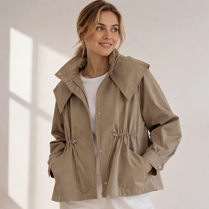 🔥Trending! Jetzt zugreifen!🔥 Damen schicke Kapuzenjacke mit Kordelzug