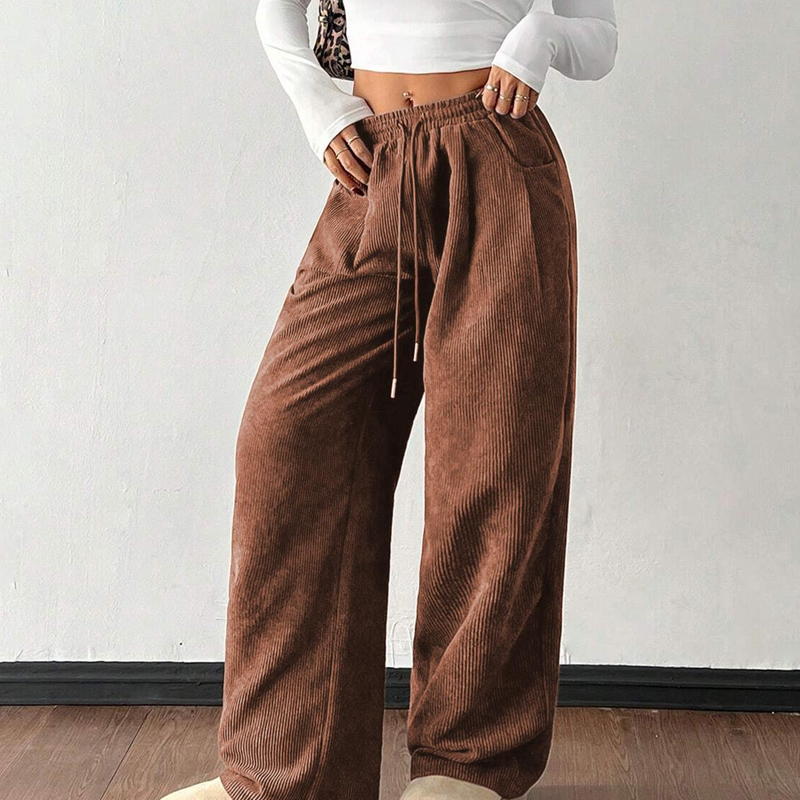 ⏰ Countdown läuft – 50% nur noch 3 Tage!  Legere weit geschnittene Cordhose für Damen