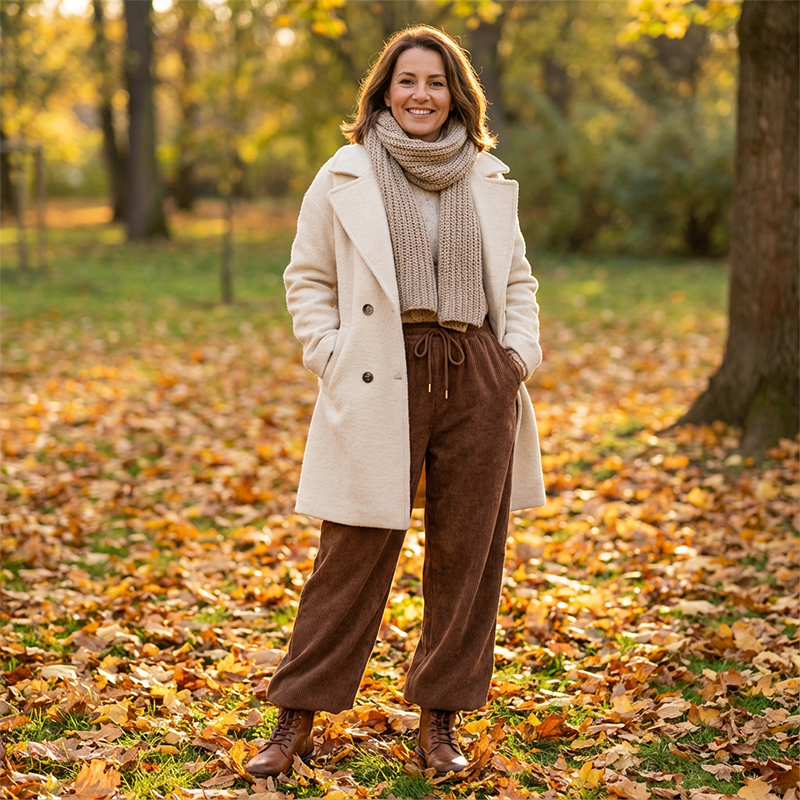 ⏰ Countdown läuft – 50% nur noch 3 Tage!  Legere weit geschnittene Cordhose für Damen