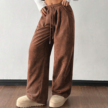 ⏰ Countdown läuft – 50% nur noch 3 Tage!  Legere weit geschnittene Cordhose für Damen