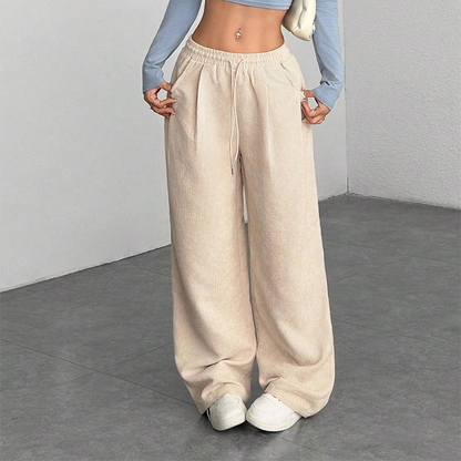 ⏰ Countdown läuft – 50% nur noch 3 Tage!  Legere weit geschnittene Cordhose für Damen