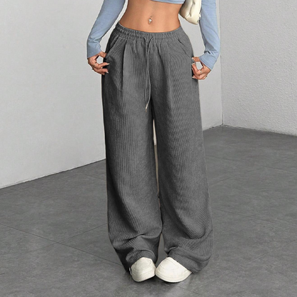 ⏰ Countdown läuft – 50% nur noch 3 Tage!  Legere weit geschnittene Cordhose für Damen