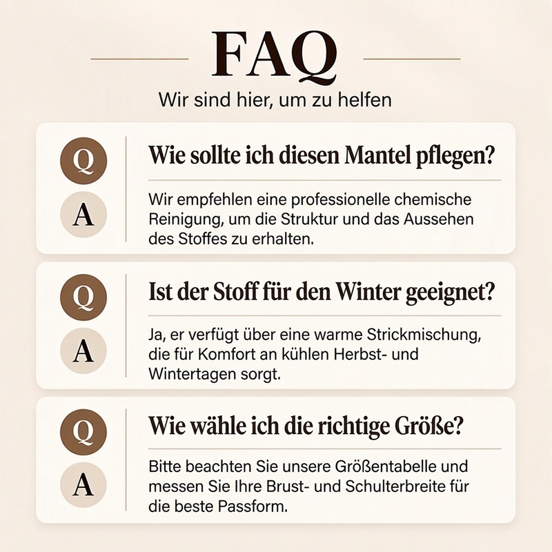📢🎉50%Rabatt!!!🛍️✨Wollmantel für Damen mit Doppelknopfverschluss