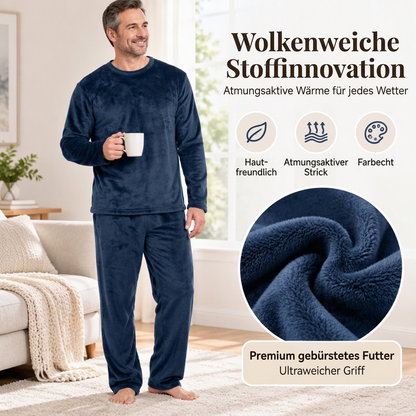 📢🎉50%Rabatt!!!🛍️✨Bequemes Wärmendes Samt-Schlafanzug-Set für Herren