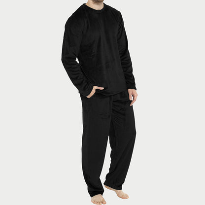 📢🎉50%Rabatt!!!🛍️✨Bequemes Wärmendes Samt-Schlafanzug-Set für Herren