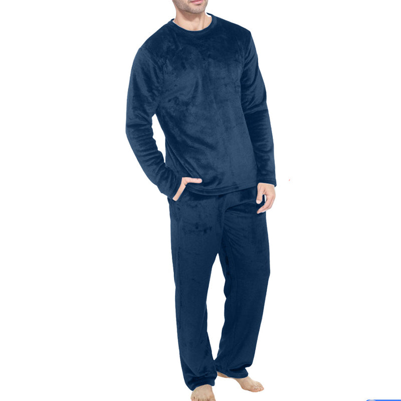 📢🎉50%Rabatt!!!🛍️✨Bequemes Wärmendes Samt-Schlafanzug-Set für Herren