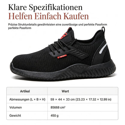 ⏰ Letzte Chance – jetzt zugreifen! ⏰ Herren-Sicherheitsschuhe mit Stahlkappe – atmungsaktiv, leicht & durchtrittsicher