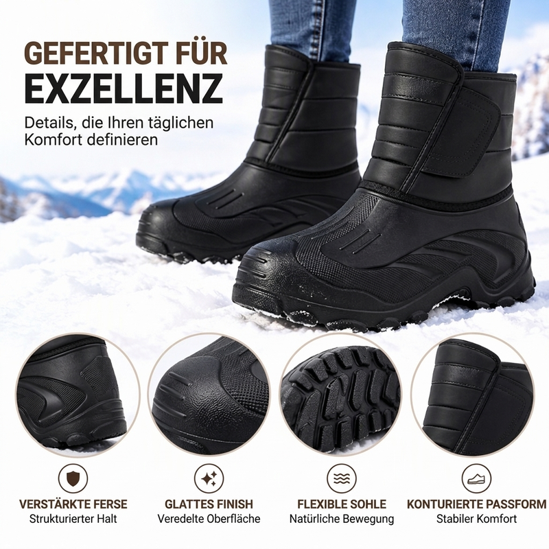💥Jetzt stark nachgefragt! Nur wenig übrig!💥 Unisex wasserdichte Schneestiefel mit Plüschfutter